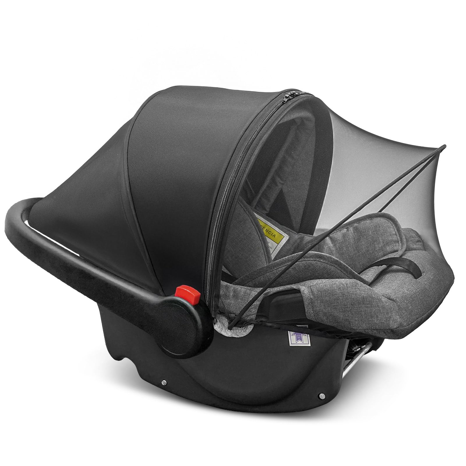 Universal Car Seat Canopy, Baby Car Seat Cover, Mosquito Net with Sunshade & Zipper - Breathable Mesh Infant Bug Net for Baby | 