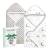 Momcozy Baby Hooded Towel, 2 Pack Cotton Bath Towel For Boy Or Girl, Super Soft Baby Towel With Original Design, Shower Gifts Fo