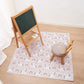 Splat Mat For Under High Chair/Arts/Crafts, Washable Baby Spill Mat Waterproof Anti-Slip Floor Splash Mat, 43'X 43' Portable P