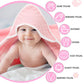 Peryiter 8 Pack Muslin Hooded Baby Bath Towels And Wash Cloth Set Soft Cotton Gauze Baby Hooded Bath Towel Wipes Absorbent Bath