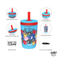 Zak Designs Sonic The Hedgehog Kelso Toddler Cups For Travel Or At Home, 15Oz 2-Pack Durable Plastic Sippy Cups With Leak-Proof
