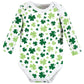 Hudson Baby Unisex Baby Cotton Long-Sleeve Bodysuits St Patricks Rainbow, 0-3 Months
