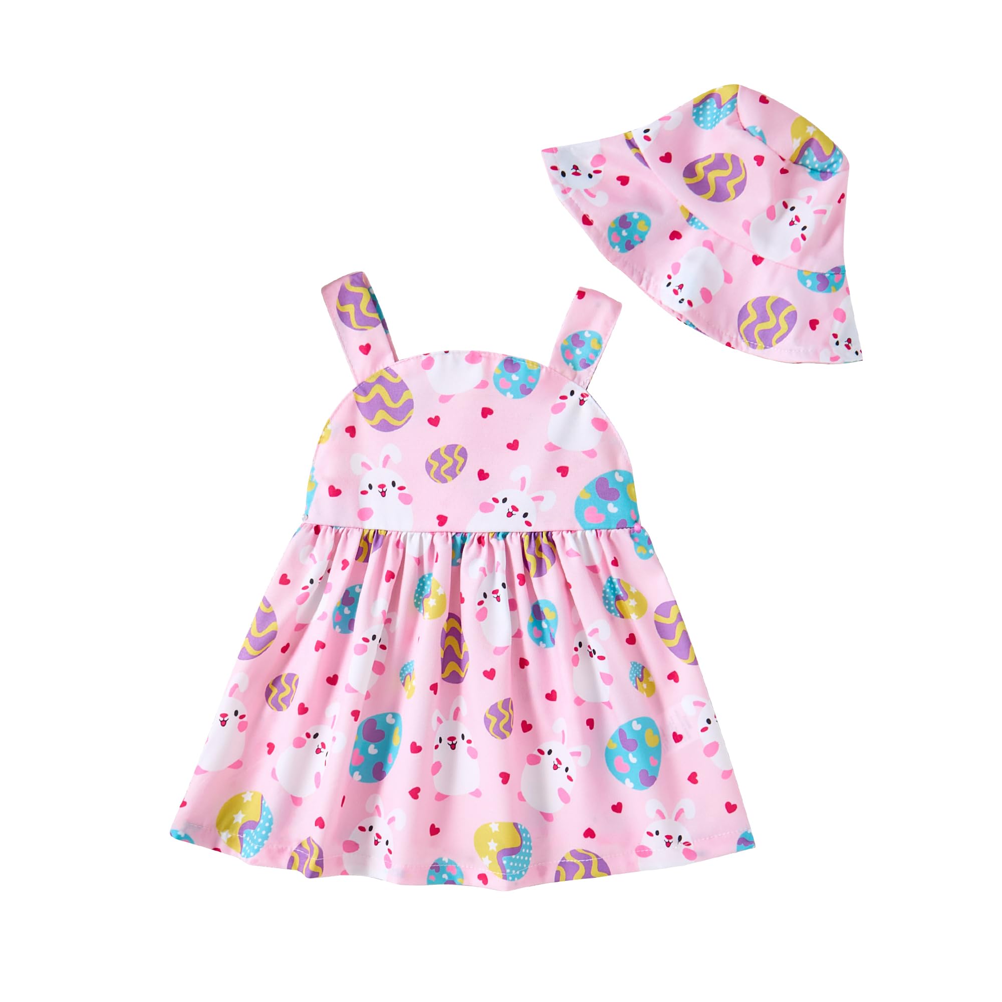 Baby Girl Summer Dresses Pink Easter Sleeveless Dresses Infant Summer – Cutebaby WBBAPB0DSHHRX4K
