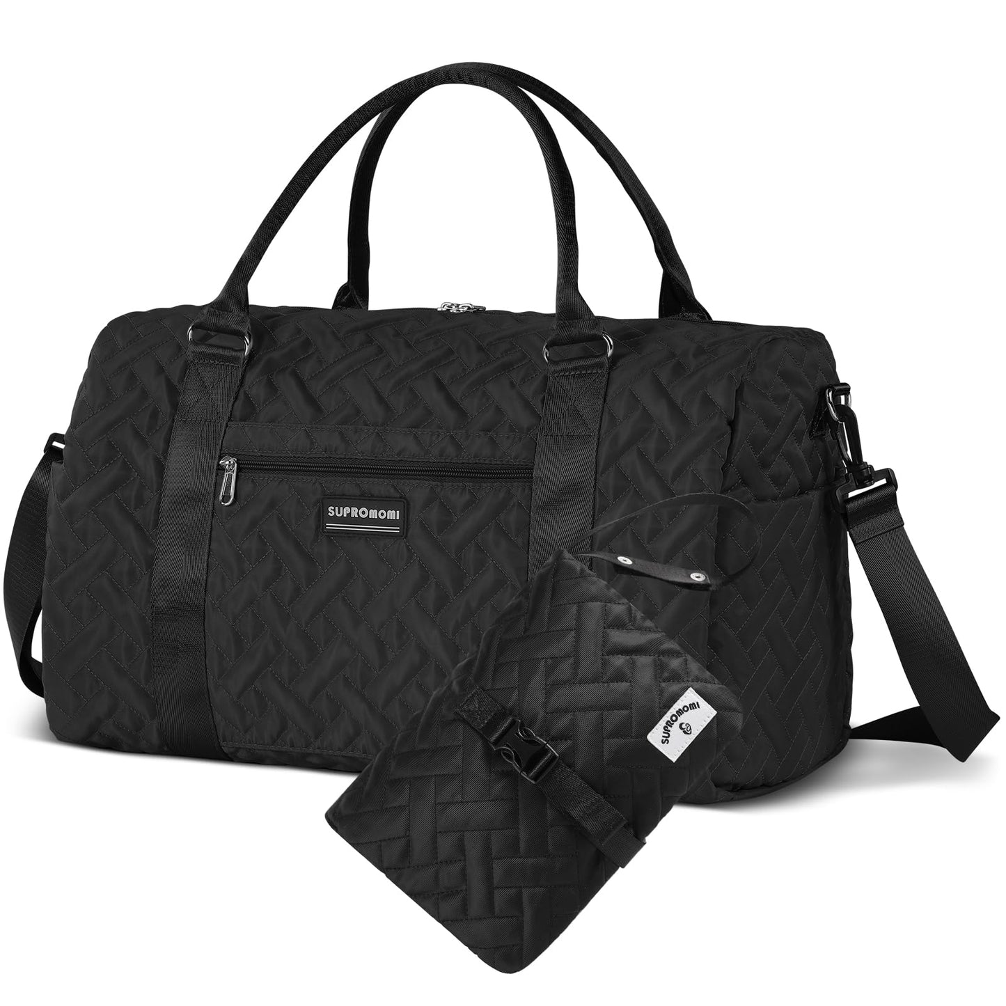 Supromomi Diaper Bag Tote: Large Capacity Mommy Bag, Baby Bag, Weekend Travel Diaper Bags For Boy And Girl, Mom Hospital Bag, Tw