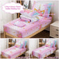 Jqinhome Toddler Comforter For Girls,5 Piece Bed In A Bag 3D Unicorn Theme Bedding Set With 2 Pillowcases,1 Flat Sheet,1 Fitted