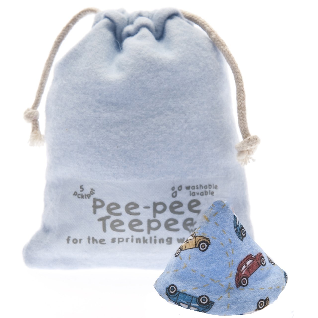 Pee-Pee Teepee Cars Blue - Laundry Bag