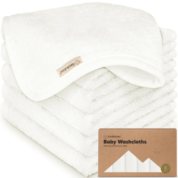 6-Pack Baby Washcloths - Soft Viscose Derived From Bamboo Washcloth, Baby Wash Cloths, Baby Wash Cloth For Newborn, Kids, Bath B