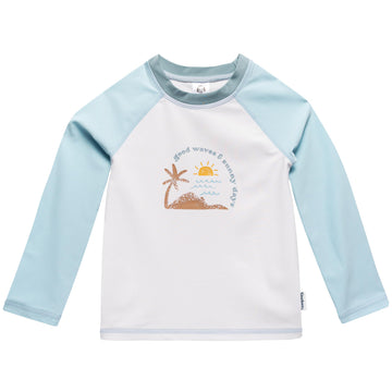 Gerber Baby Boy'S Toddler Long Sleeved Rashguard Swim Bathing Suit Set, Surf, 12 Months