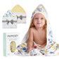Momcozy Hooded Baby Towel, 2 Pack Baby Bath Towel Set With Large 35 X 35 Inch, Super Soft Cotton And Hooded Towel For Newborn, T
