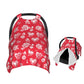 Muishi Hand Drawn Hearts and Roses Baby Car Seat Canopy Nursing Cover for Newborn Car Seat Breastfeeding Covers Blanket Newborn 