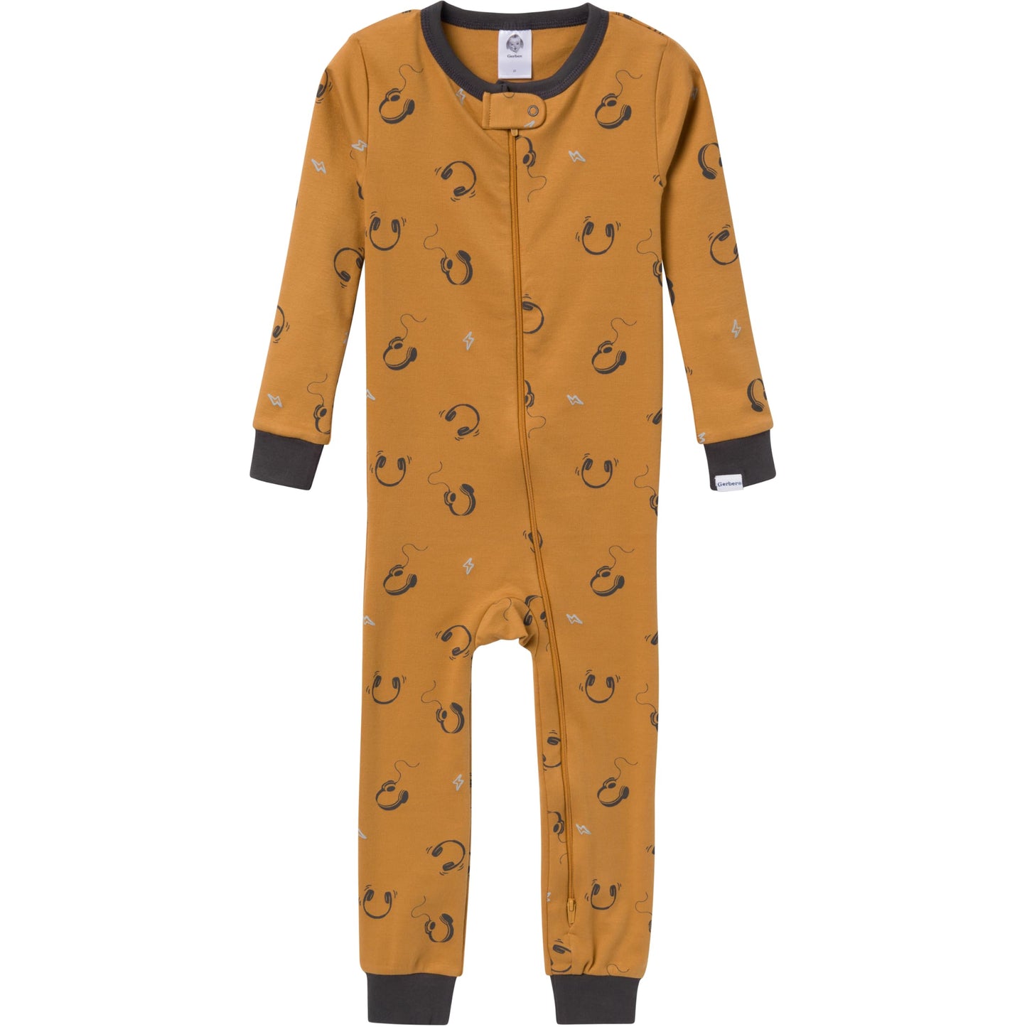 Gerber Baby-Boys 3-Pack Snug Fit Footless One-Piece Cotton Pajamas, Music