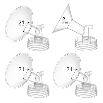 Gotocut 4Pcs 21Mm Flange For Spectra S1 S2 9Plus Synergy Gold Breast Pumps Replacement Accessories, Compatible With Spectra, Nen