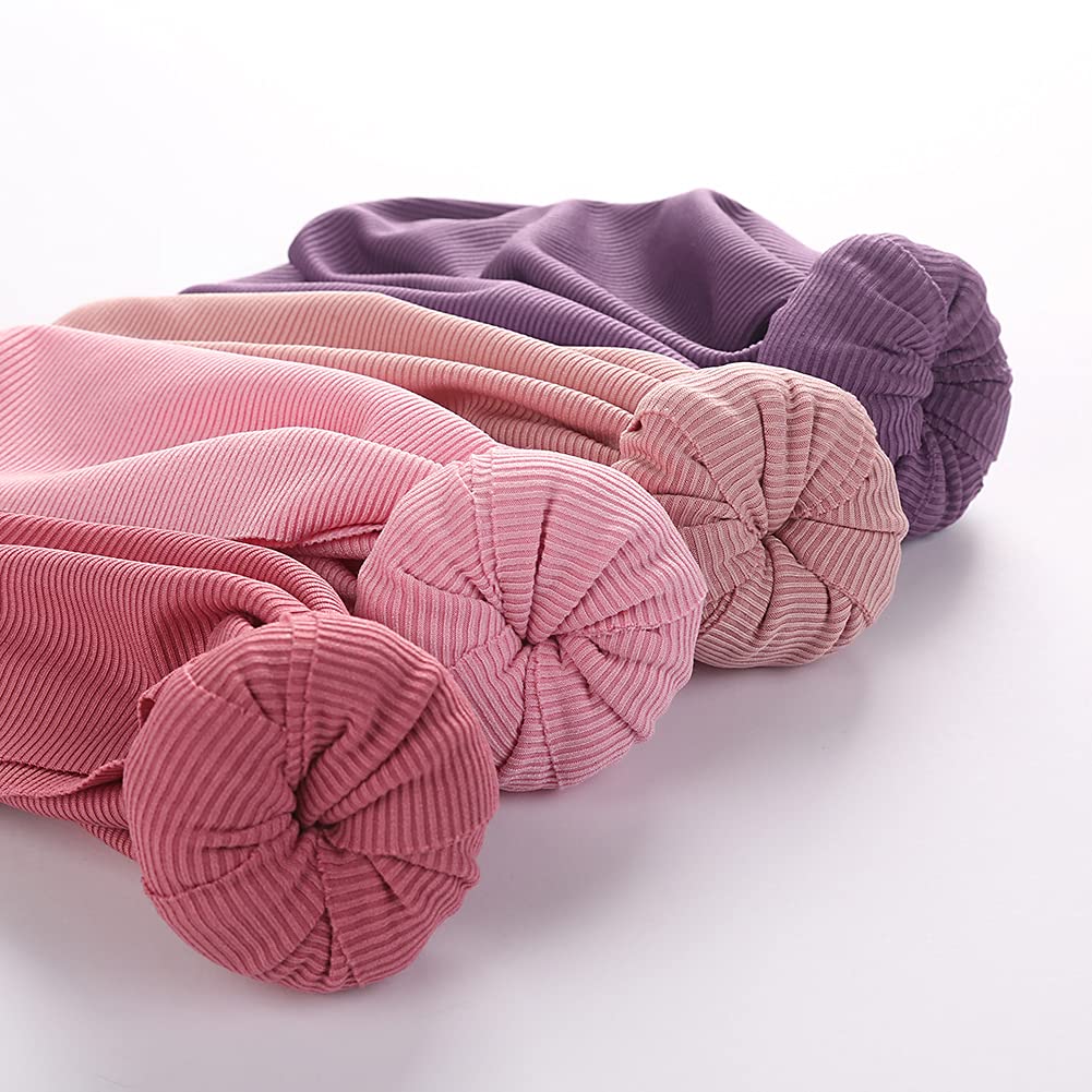 Baby Hats Newborn Baby Turban Baby Girls Hospital Hat Infant Toddler Kid Hat Big Hair Bow Top Knot Head Wrap