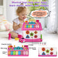 OKREVIEW Toys for 1+ Year Old Girls - Montessori Musical Toys for Toddlers Age 1-2, 8-in-1 Multi-Functional House Toys with Soun