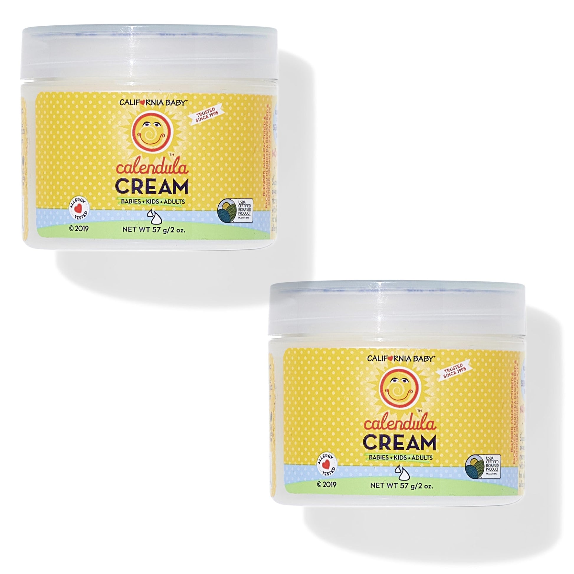 California Baby Calendula Cream | 100% Plant-Based Moisturizer | Lavender Baby Lotion | Face Moisturizer For Dry Skin | Hypoalle