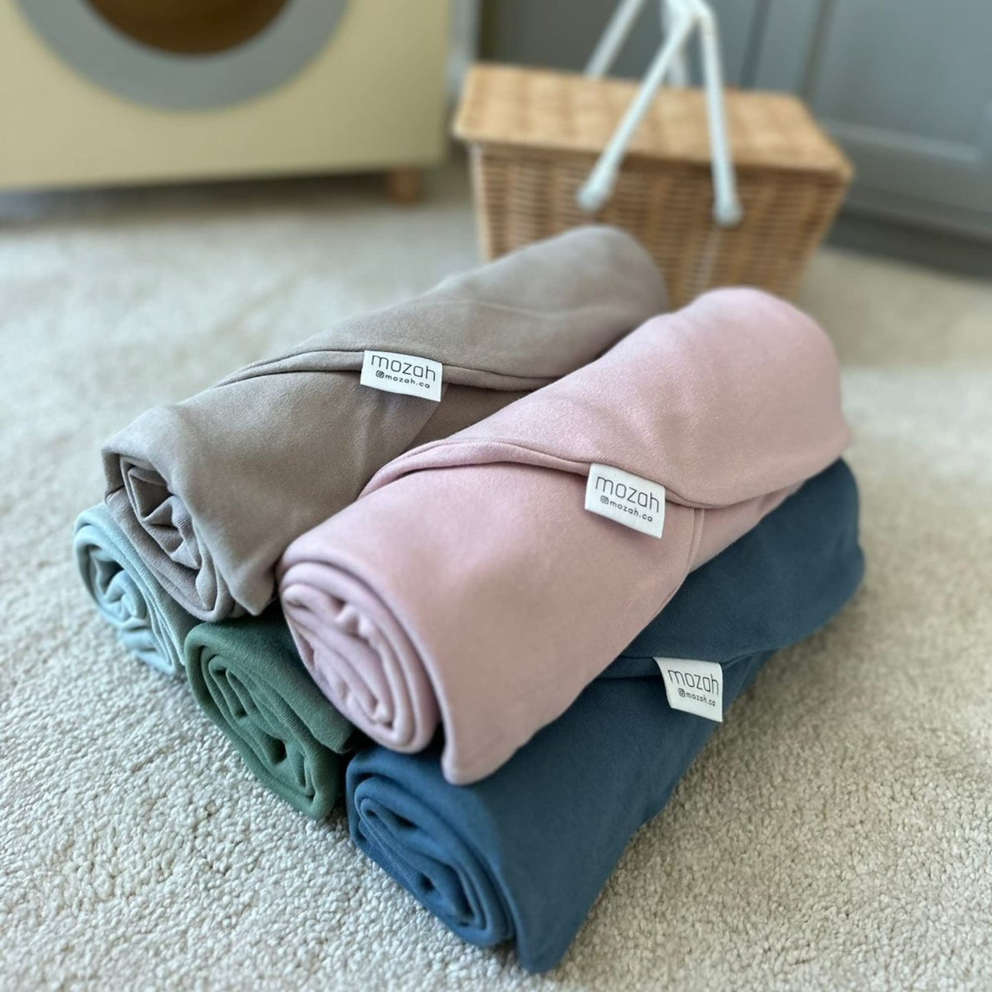 Mozah Baby Lounger Cover For Newborns - Soft Cotton Slipcover Fitting Most Infant Loungers And Baby Nest Loungers (Pale Mauve -