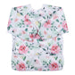 Sigzagor Baby Bib Sleeved Shirt With Pocket 1-3 years old Toddler Drawing (Pink Flowers Rose)