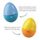 HABA Musical Eggs - 5 Wooden Eggs with Acoustic Sounds (Made in Germany)