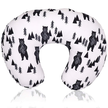 Tanofar Bear Nursing Pillow Cover, Breastfeeding Pillow Slipcover For Baby Boys & Girls, Nursing Pillow Case For Newborn, Soft F