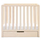 Carter'S By Davinci Colby 4-In-1 Convertible Mini Crib With Trundle Drawer In Washed Natural, Greenguard Gold Certified, Undercr