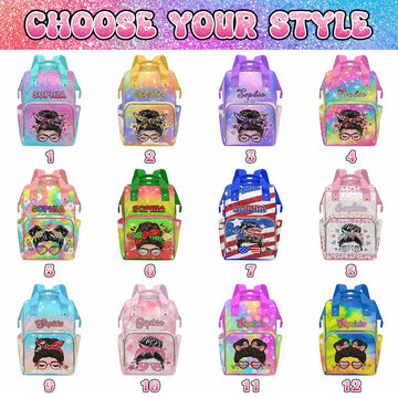 M Yescustom Custom Cute Diaper Bag Backpack For Girls Boys Large Capacity With Pockets Personalized Baby Diaper Bags For Mom Wat