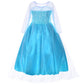 Party Chili Princess Costume For Girls Dress Up With Accessories Toddler Little Girls 3T 4T 3-4 Years 110 Sky Blue