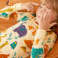 Babee Reshinee Bamboo Viscose Toddler Animal Pajamas Boys Girls Kids Baby 2Pcs Long-Sleeve Pyjamas Set 2-3T Snug Fit Sleepwear P