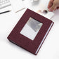 Vienrose Small Photo Album 4X6 Holds 200 Photos 2 Pack, Mini Baby Photo Album Linen Cover For Gifts Wedding Family, Purple