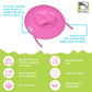 Flap Happy Baby Girls Upf 50+ Summer Splash Swim Sun Hat, Kohala, Medium Us