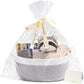 Chicvita Small Basket For Gifting, Cute Basket For Decor, Baby Basket For Towels, Diapers, Dog Basket, Woven Storage Basket, Emp
