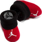 Nike Jordan Infant Baby Hat And Booties Set (Red(Lj0102-R78)/Black, 0-6 Months)