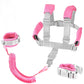 2 In 1 Toddler Leash Anti Lost Wrist Link Pink Safety Harness With Lock For Kids, Baby Leash Anti Lost Wrist Link Safety Wrist L
