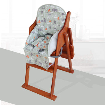 High Chair Pad, High Chair Cushion, High Chair Cover Pad, Safe And Comfort, Soft And Breathable, Cute Pattern, Baby Sits More Co