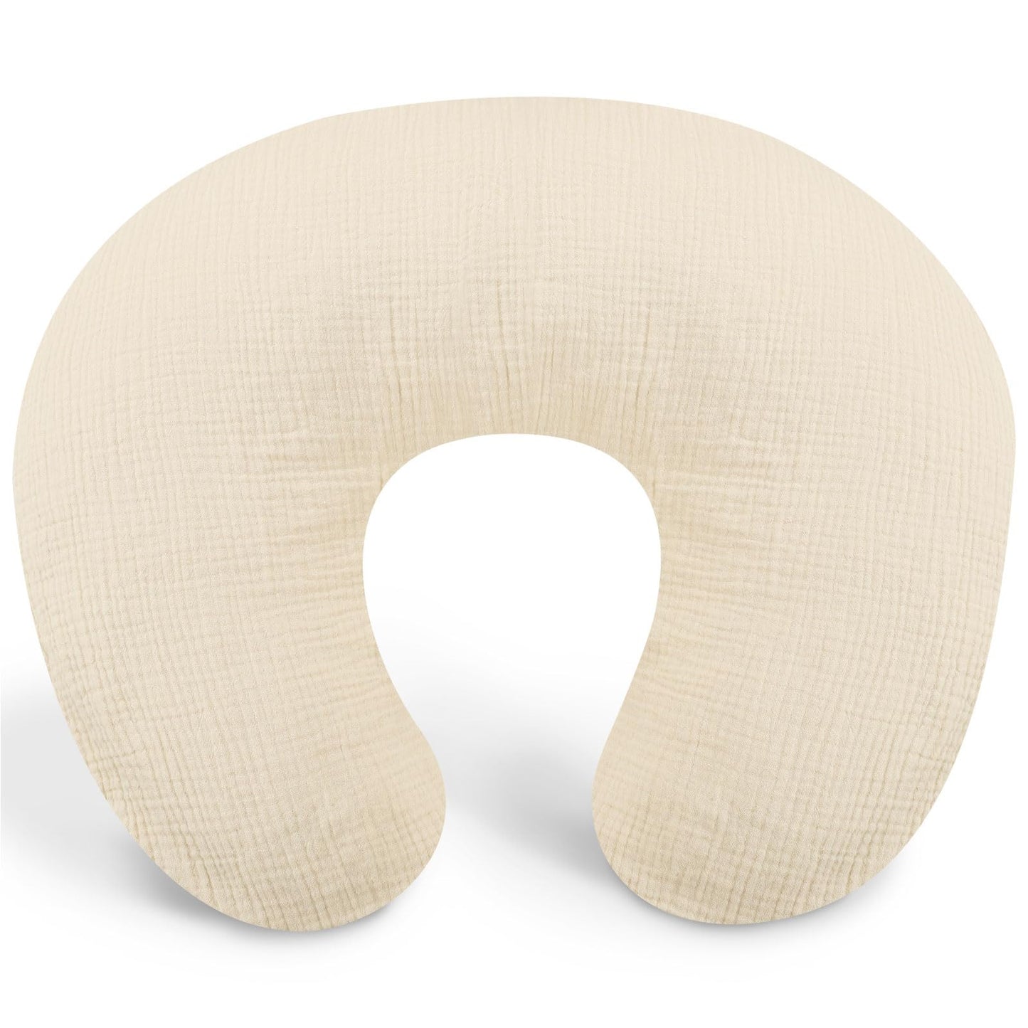 Muslin Nursing Pillow Cover, Cotton Breastfeeding Pillow Cover For Baby Girls Boys, Soft Breathable Nursing Pillowcase For Infan