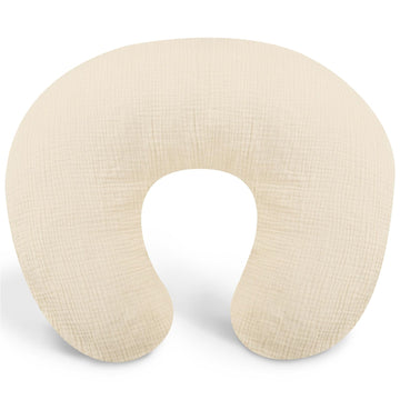 Muslin Nursing Pillow Cover, Cotton Breastfeeding Pillow Cover For Baby Girls Boys, Soft Breathable Nursing Pillowcase For Infan