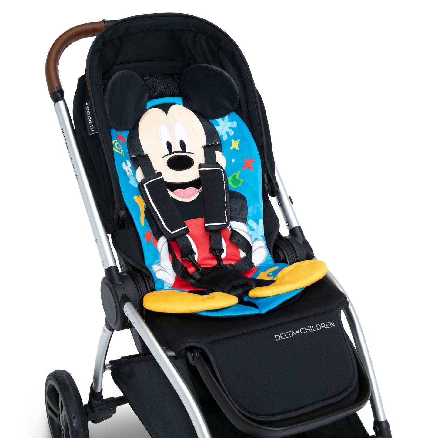 Mickey Mouse Stroller Seat Pad By Delta Children - Universal Stroller Seat Cushion/Liner For Infants And Toddlers - Machine Wash