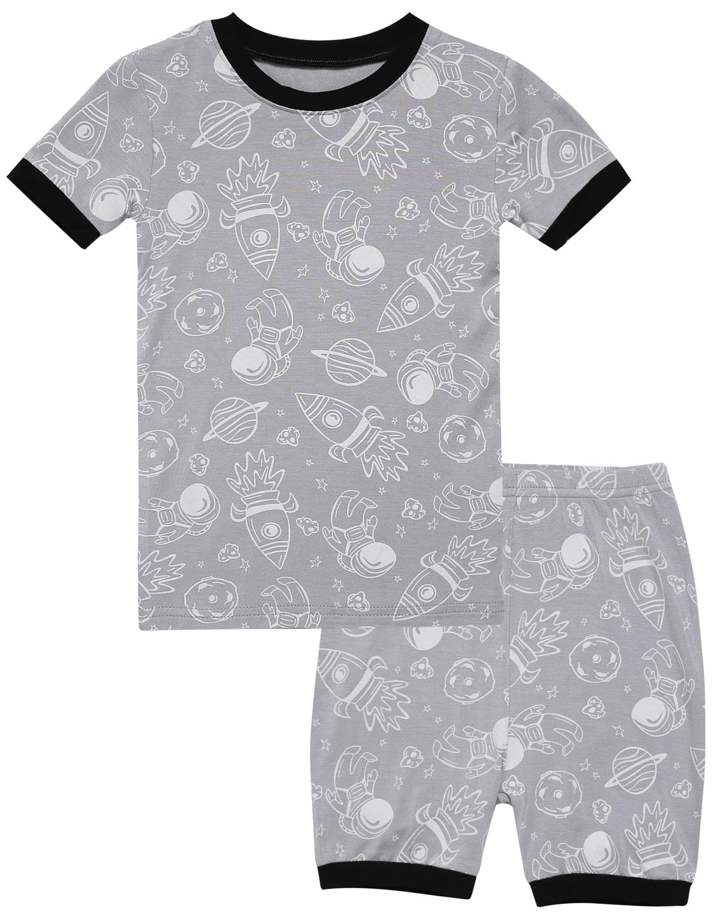 Vaenait Kids Toddler Junior Sleepwear Pajamas Pjs 2Pcs Set Short Universe Xs