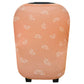 Baby Car Seat Cover Canopy And Nursing Cover Multi-Use Stretchy 5 In 1 Gift 'Cooper' By Copper Pearl