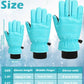 Boao 2 Pairs Kids Winter Ski Gloves Waterproof Warm Snow Mittens Full Finger Gloves For Toddlers Infants (Blue, Pink, 1-3 Years)