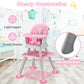 HONEY JOY 8 in 1 Baby High Chair, Convertible Highchair for Babies and Toddlers/Table and Chair Set/Building Block Table/Booster