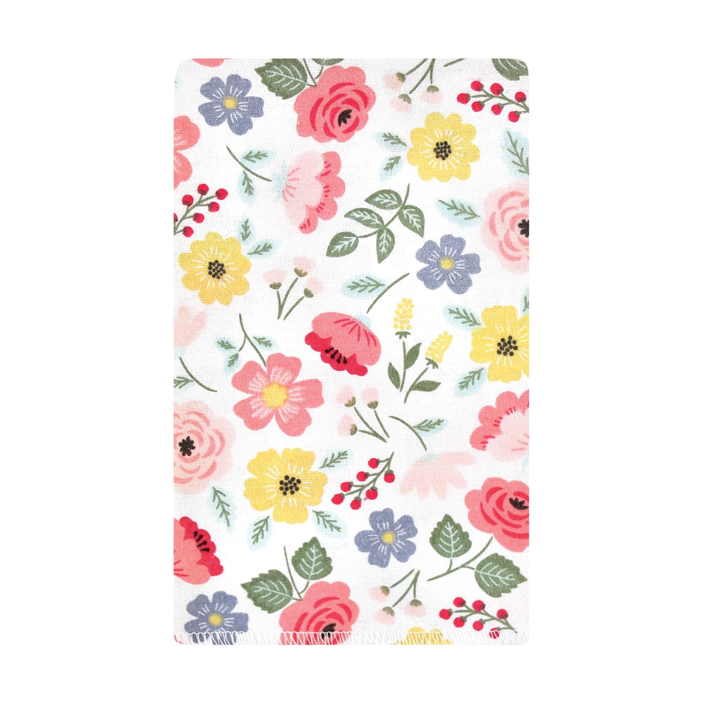 Hudson Baby Unisex Baby Cotton Flannel Burp Cloths, Modern Botanical 10 Pack, One Size