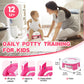 Orzbow Portable Potty For Toddler Kids Travel Potty Training Toilet Seat With Storage Bag- Foldable Potty Chair With 40Pcs Trave