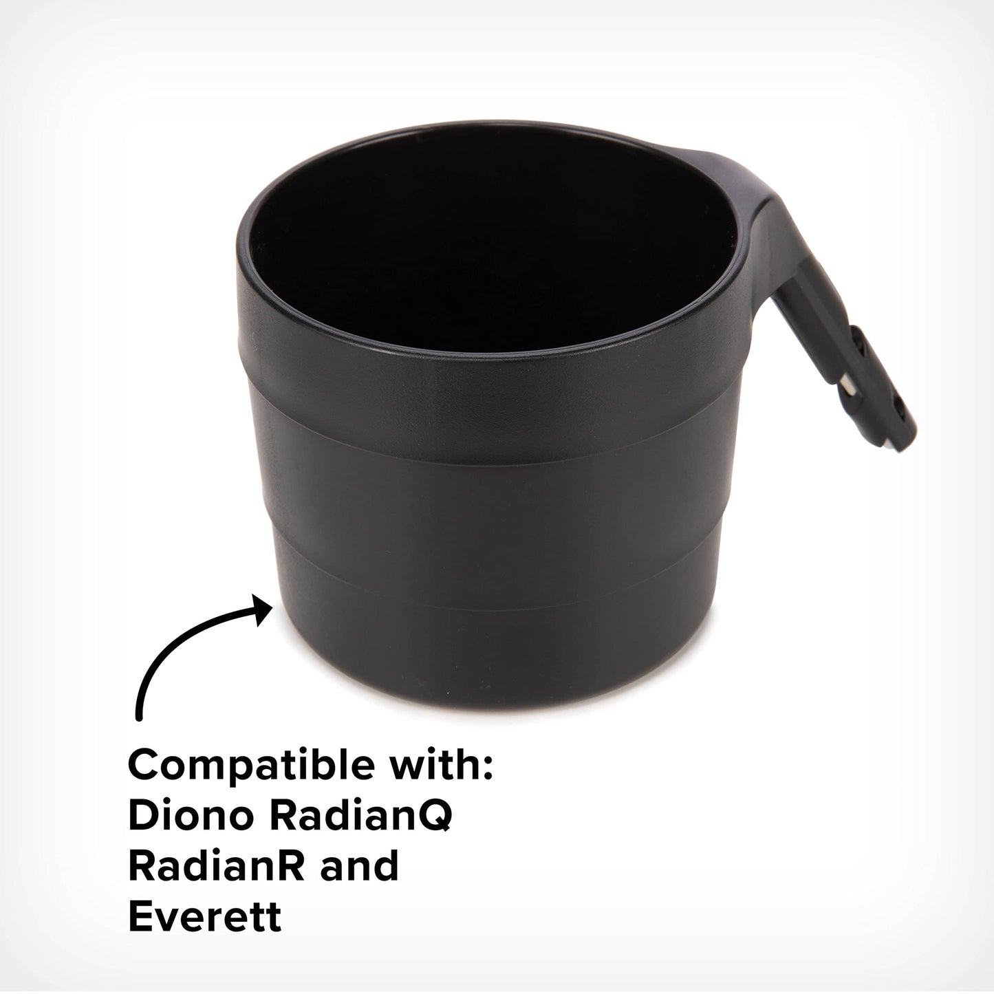 Diono Xl Car Seat Cup Holders For Radian And Everett Car Seats, Pack Of 2 Cup Holders, Black