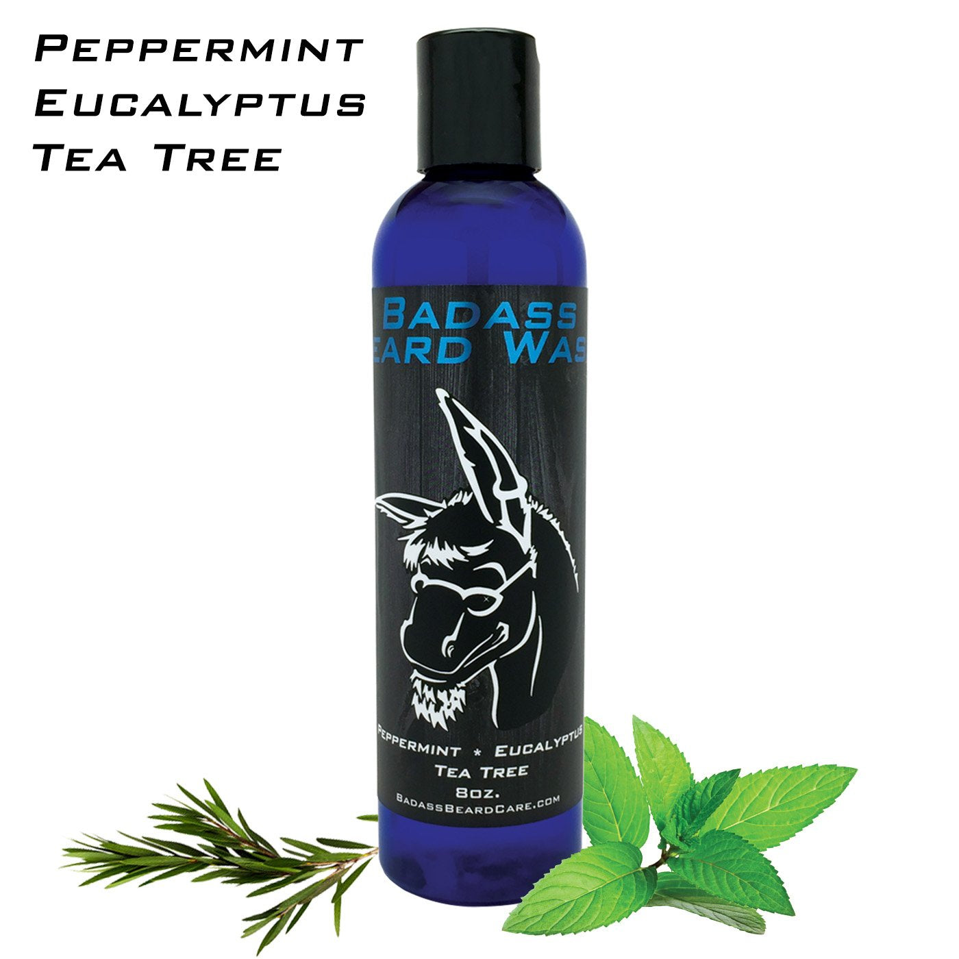 Badass Beard Care Beard Wash For Men - Makes Your Beard Smell Fresh And Clean, Keeps Beard Hair Light, And Skin Hydrated And Ref