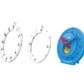 hand2mind Advanced NumberLine Clock, Telling Time Teaching Clock, Elapsed Time Clock, Analog Clock Learning for Kids, Middle Sch