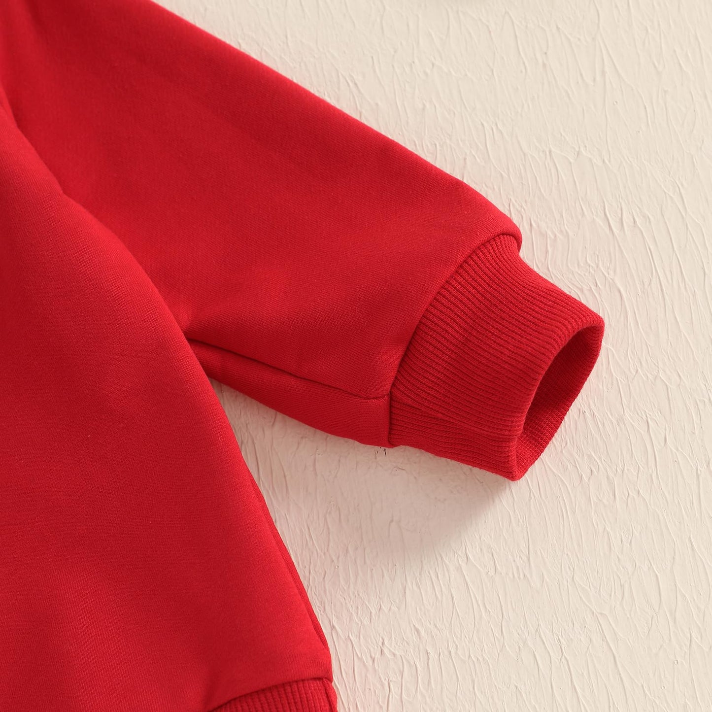 Iddolaka Toddler Baby Girls Valentines Day Outfits Long Sleeve Letter Sweatshirt Shirt Heart Flared Pants Spring Clothes (A-Embr