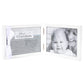 The Grandparent Gift Company- 4    X 6    White Double Hinged Table Or Shelf Frame With Grandson    Sentiment- Holds Ultrasound