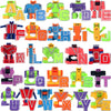 26 Pieces Alphabet Robot Toys for Kids Alpha-Bots Transformers ABC Letters Learning Toys, Toddlers Education Toy, Preschool Mont