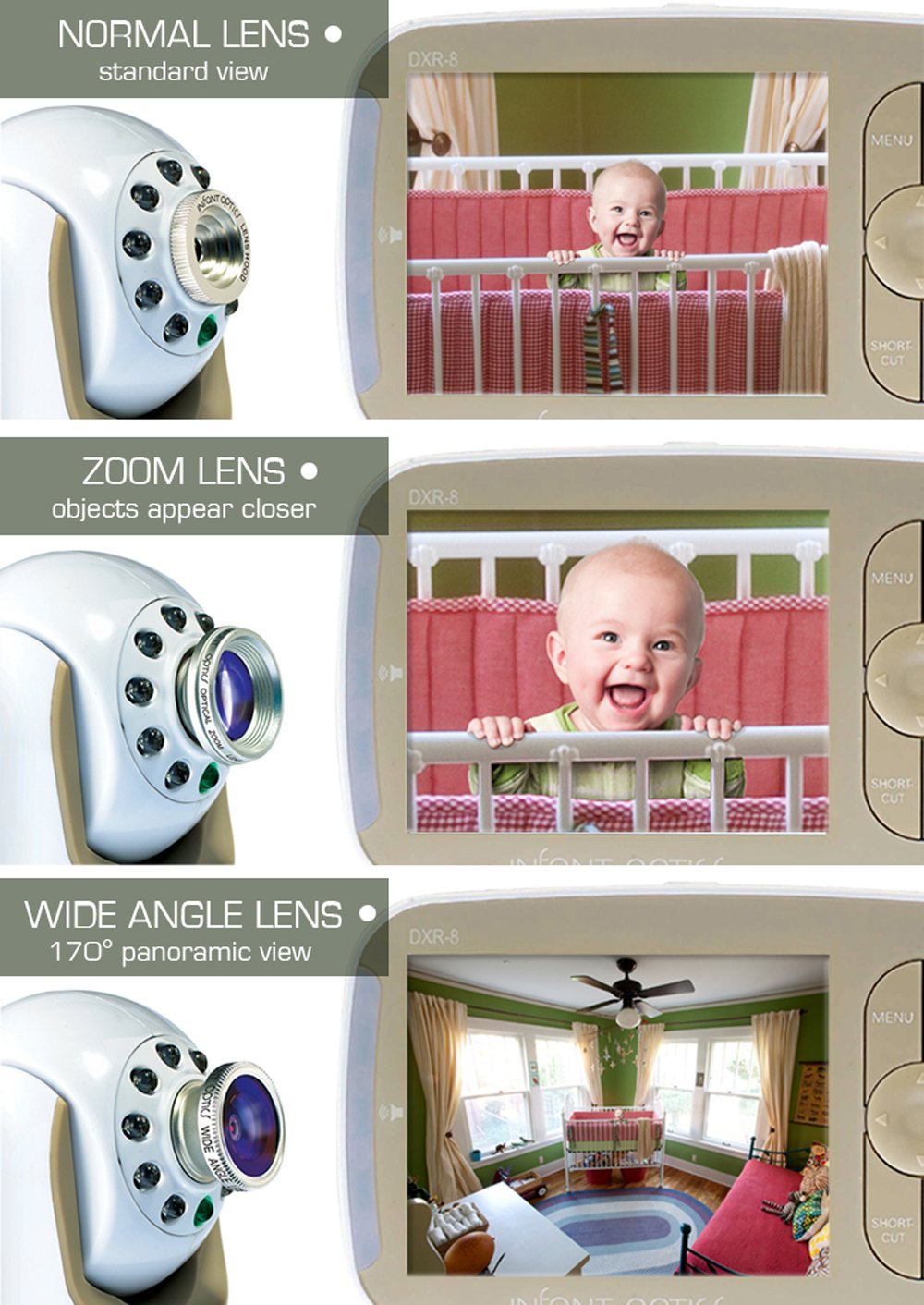 Infant Optics Wide Angle Lens For Dxr-8