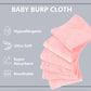 8 Pack Large Burp Cloths For Baby - 20' By 10' Ultra Absorbent Burping Cloth, Hand Washcloths, Newborn Towel - Milk Spit Up Ra